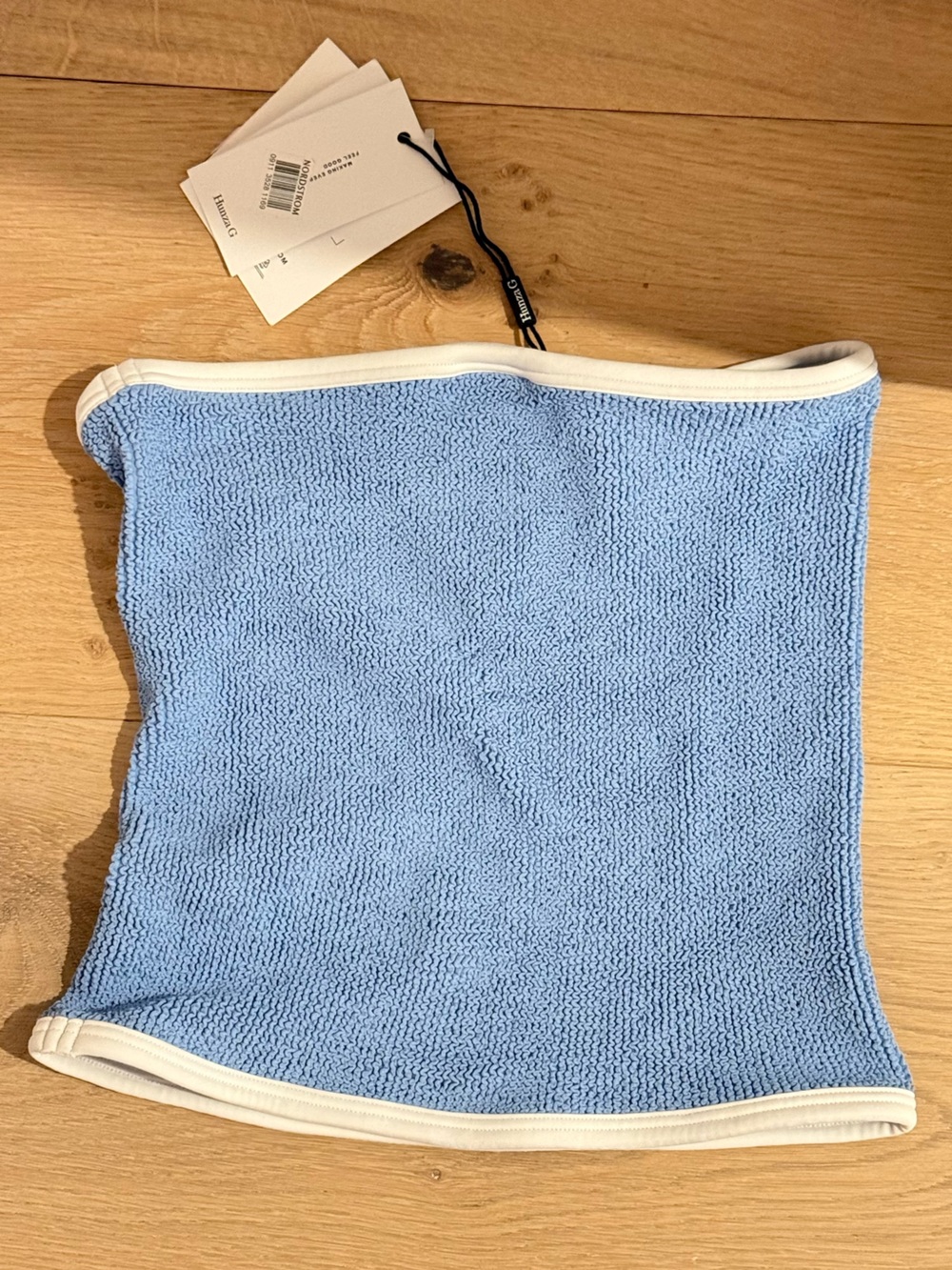 Light Blue Knit Women’s swim skirt/top